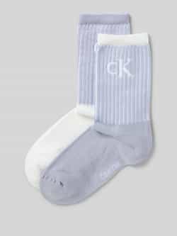 Calvin Klein Jeans Sokken met elastische ribboordjes in een set van 2 paar