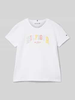 Tommy Hilfiger Teens T-shirt met labelstitching model 'VARSITY'