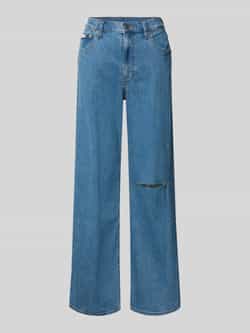Calvin Klein Jeans Ultra high wide leg jeans in destroyed-look
