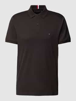 Tommy Hilfiger Zwarte poloshirt met korte mouwen Black Heren