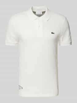 Lacoste Slim fit poloshirt met labelpatch
