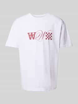 Wood T-shirt met logoprint model 'Ace'