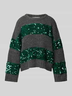 Essentiel Antwerp Gebreide pullover met pailletten