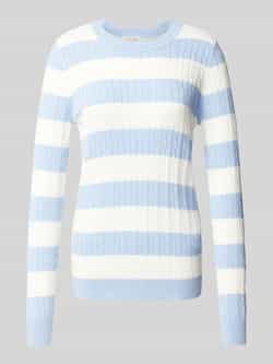 Christian Berg Woman Gebreide pullover met kabelpatroon