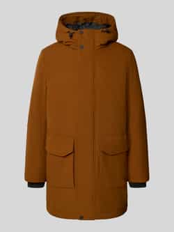 Tom Tailor Denim Regular fit lange parka van waterdicht materiaal