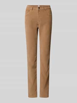 BRAX Slim fit corduroy broek van katoenmix model 'Mary'