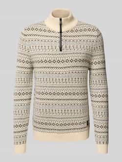 Camel active Gebreide pullover met ribboorden
