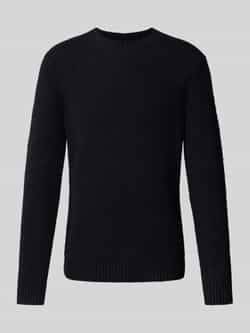 CINQUE Sportieve Heren Geborsteld Katoenen Trui Black Heren
