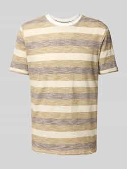 Blend T-shirt met geribde ronde hals model 'JELANI'
