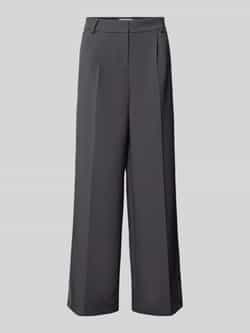 Alessa&Anna Winter X P&C* Wide leg stoffen broek met bandplooien Alessa & Anna Winter X P&C*