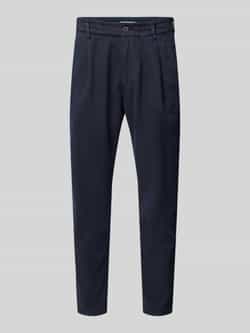 Drykorn Tapered fit broek met bandplooien model 'CHASY'