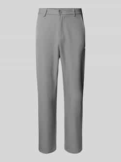 ANOTHER COTTON LAB Straight leg stoffen broek met labeldetail