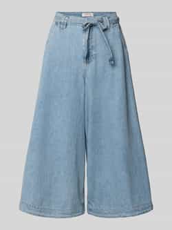Gang Wide fit jeansculotte met strikceintuur model 'Scarla'