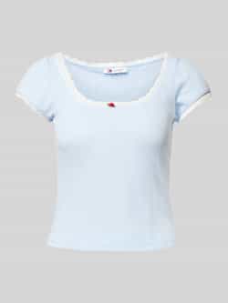 Tommy Jeans T-shirt in gebreide look model 'POINTELLE'