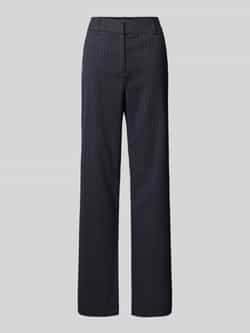 Soyaconcept Straight leg stoffen broek met riemlussen model 'Isabelle'