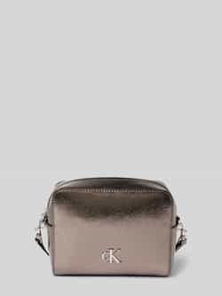 Calvin Klein Jeans Glanzende handtas met logo-applicatie