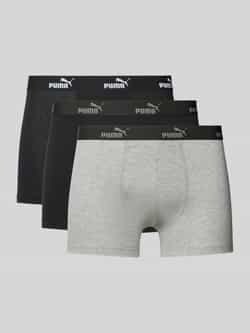 Puma Boxershort met elastische logoband in een set van 4 stuks