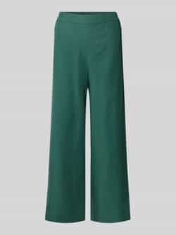 Marc O'Polo Wide leg culotte van een mix van lyocell en linnen