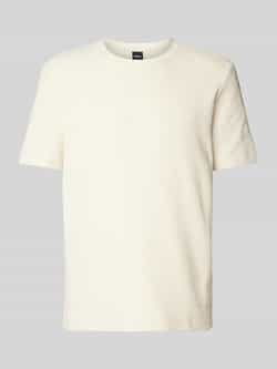 Boss T-shirt met labelstitching model 'Taut'