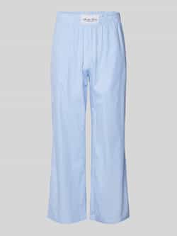 ANOTHER COTTON LAB Straight leg pyjamabroek met labelpatch