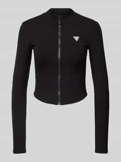 Guess Activewear Shirt met lange mouwen en deelbare ritssluiting model 'CROCUS'