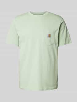 Carhartt Work In Progress T-shirt met labelpatch model 'POCKET'