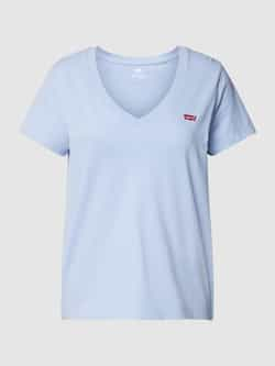 Levi's Shirt met V-hals Perfect Tee met klein batwing-logo