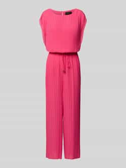 S.Oliver BLACK LABEL Regular fit jumpsuit met ronde plissé