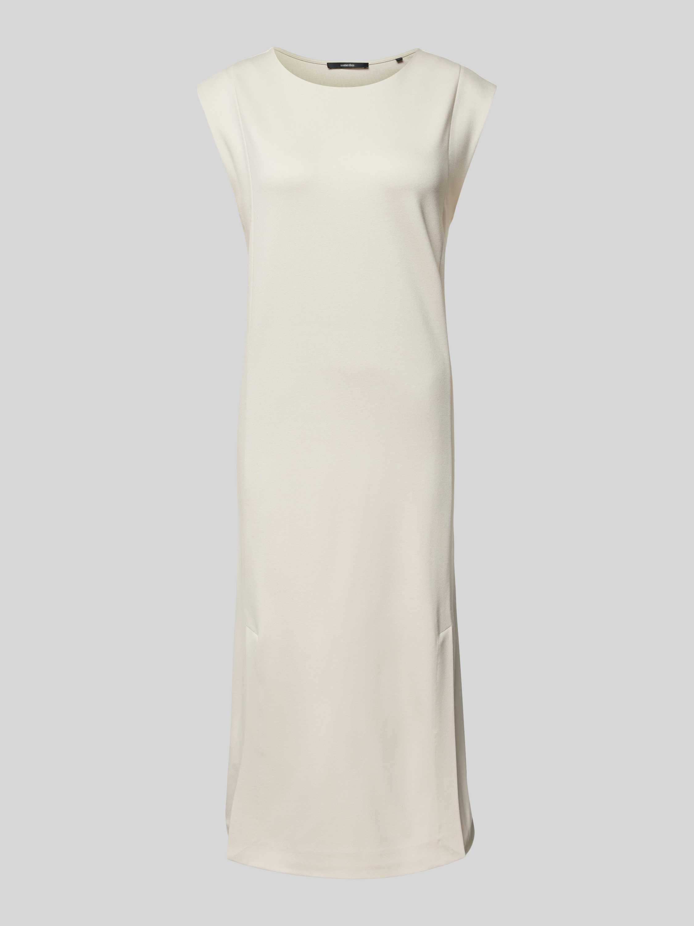 Someday Midi-jurk met ronde hals model 'Qujani'