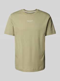 Marc O'Polo T-shirt een klein bescheiden logo in contrastkleur siert de borst