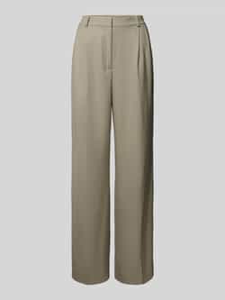 Jake*s Collection Flared pantalon met bandplooien
