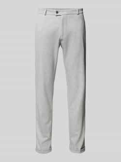 CG Club of Gents Slim fit pantalon met riemlussen model 'Clow'