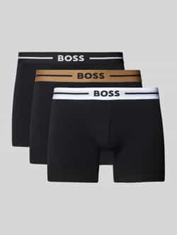 Boss Boxershort met band met label in een set van 3 stuks