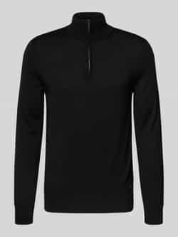 JOOP! Collection Gebreide pullover van scheerwol met opstaande kraag model 'Dario'