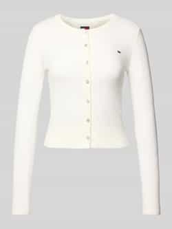 Tommy Jeans Slim fit cardigan van pointelle