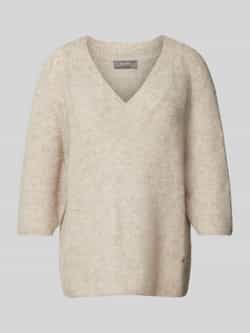 MOS MOSH Gebreide pullover met 3 4-mouwen model 'TACI'