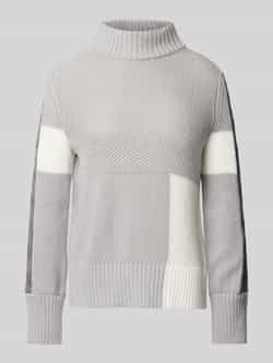 Monari Gebreide pullover met opstaande kraag