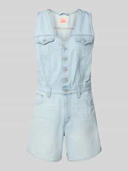 Levi's Jeansjumpsuit met knoopsluiting model 'VEST ROMPER ROM COM'