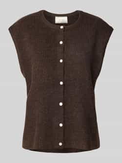 NEO NOIR Dames Truien & Vesten Everest Knit Vest Bruin