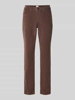 BRAX Slim fit corduroy broek van katoenmix model 'Mary'