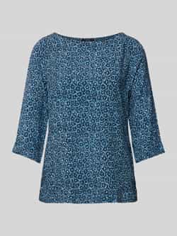 Zero Blouseshirt van viscose met 3 4-mouwen