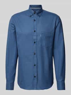 OLYMP Businessoverhemd Casual in modieuze kleine houndstooth-dessin