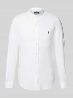 Polo Ralph Lauren Slim fit linnen overhemd met opstaande kraag