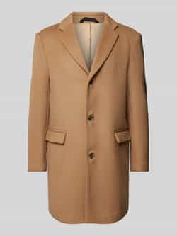 Calvin Klein Fijne wollen blend jas khaki Beige Heren