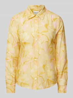 Gant Regular fit overhemdblouse met all-over motief model 'MAGNOLIA'