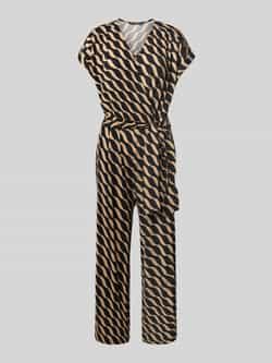 Betty Barclay Jumpsuit met V-hals en strikceintuur