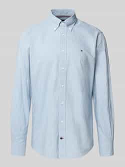 Tommy Hilfiger Regular fit zakelijk overhemd van puur katoen