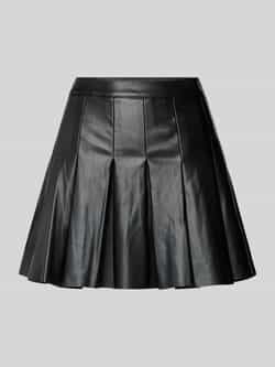 Noisy may Imitatieleren rok NMPAULO HW PLEATED PU MINI SKIRT
