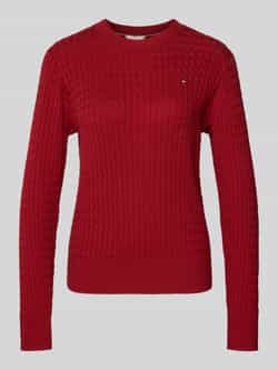 Tommy Hilfiger Regular fit gebreide pullover van zuiver katoen