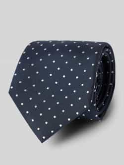 Boss Zijden stropdas met labeldetail